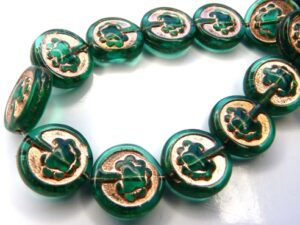 0100122 Emerald Green, Copper decor, Live Tree 10 Pc.-10143