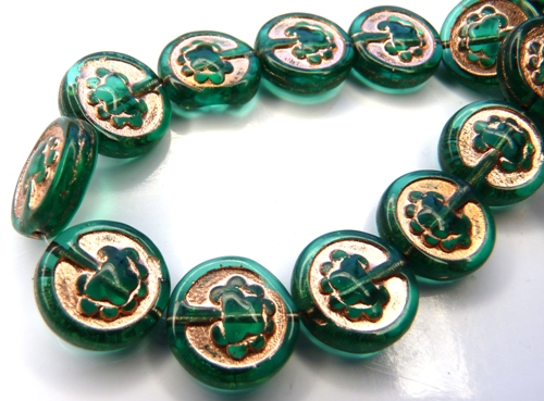 0100122 Emerald Green, Copper decor, Live Tree 10 Pc.-10143