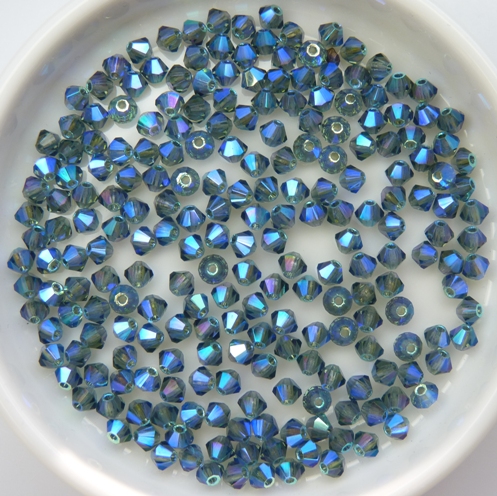 03-MC-30340-28701X2 Bicone, Montana 2x AB 3 mm. 50 Pc.-10059