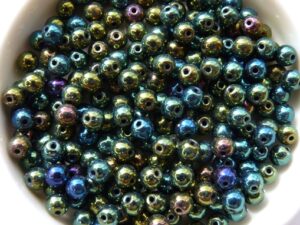 04-R-23980-21455 Jet Green Iris 100 Pc.-10179