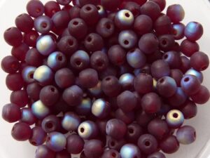 04-R-90110-28771 Garnet Matte AB 100 Pc.-0