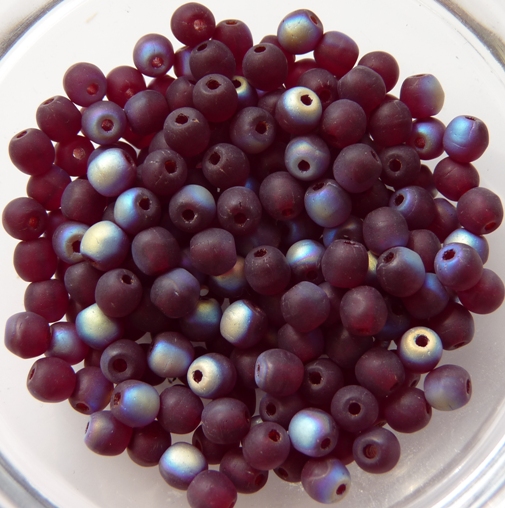04-R-90110-28771 Garnet Matte AB 100 Pc.-0