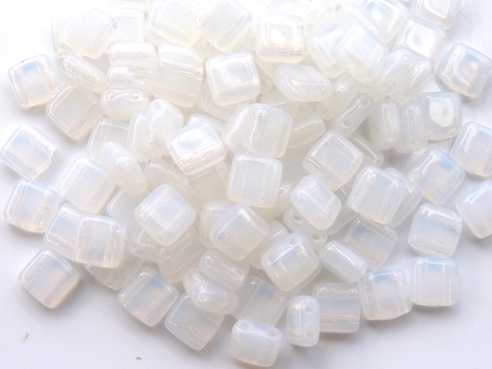 TH-01000 2Hole Square, White Opal 22 Pc.-0 TH-01000 2Hole Square, White Opal 22 Pc.-0