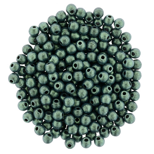 02-R-23980-79051 Metallic Suede Lt Green round 2 mm. 150 Pc.-0