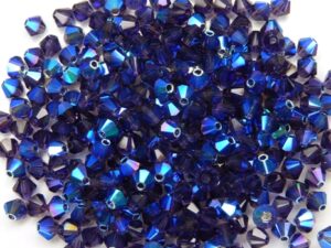 04-MC-20510-28701X2 Bicones Tanzanite 2XAB 4 mm. 50 Pc.-10223