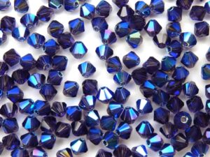 04-MC-20510-28701X2 Bicones Tanzanite 2XAB 4 mm. 50 Pc.-10224