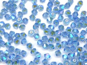 04-MC-30020-28701X2 Bicones Light Sapphire 2XAB 4 mm. 50 Pc.-10230