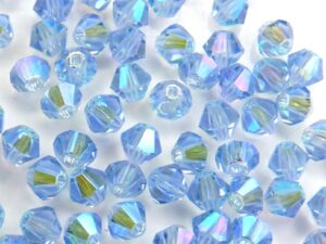 04-MC-30020-28701X2 Bicones Light Sapphire 2XAB 4 mm. 50 Pc.-10228