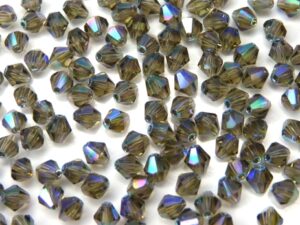 04-MC-40020-28701 Bicones Black Diamond AB 4 mm. 50 Pc.-0