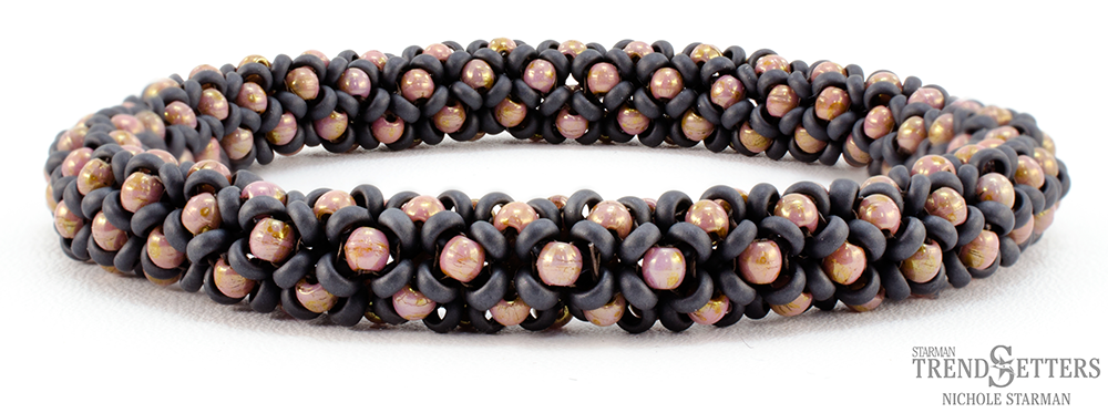 Chenille Stitch Bangle Free Tutorial with TOHO Demi-Round-10476
