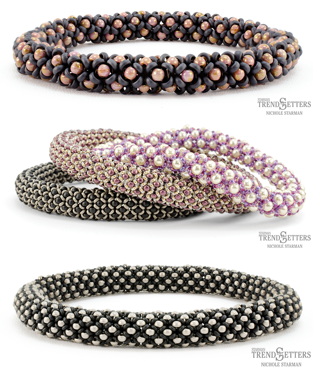 Chenille Stitch Bangle Free Tutorial with TOHO Demi-Round-0 Chenille Stitch Bangle Free Tutorial with TOHO Demi-Round-0