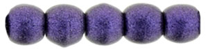 02-R-23980-79021 Metallic Suede Purple round 2 mm. 150 Pc.-10297