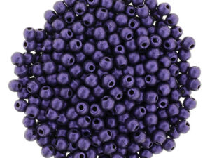 02-R-23980-79021 Metallic Suede Purple round 2 mm. 150 Pc.-0