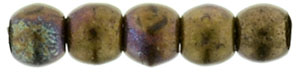 02-R-23980-DS Jet Matte Bronze Vega round 2 mm. 150 Pc.-10273