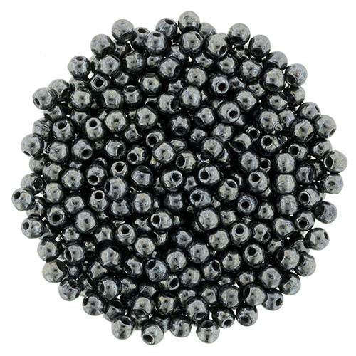 02-R-23980-14400 Jet Hematite round 2 mm. 150 Pc.-0 02-R-23980-14400 Jet Hematite round 2 mm. 150 Pc.-0