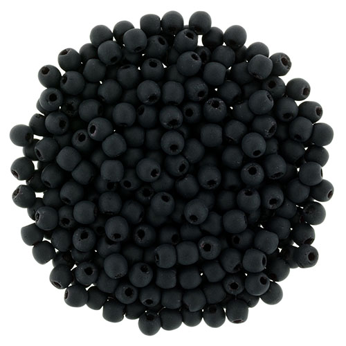 02-R-23980-84110 Matte Jet round 2 mm. 150 Pc.-0 02-R-23980-84110 Matte Jet round 2 mm. 150 Pc.-0