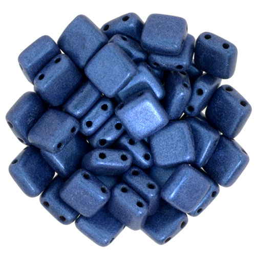 CMT-23980-79031 CzechMates Tile Bead Metallic Suede Blue 22 st.-0 CMT-23980-79031 CzechMates Tile Bead Metallic Suede Blue 22 st.-0
