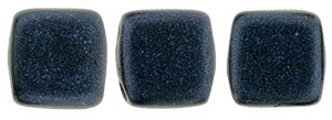 CMT-23980-79032 CzechMates Tile Bead Metallic Suede Dark Blue 25 st.-10439