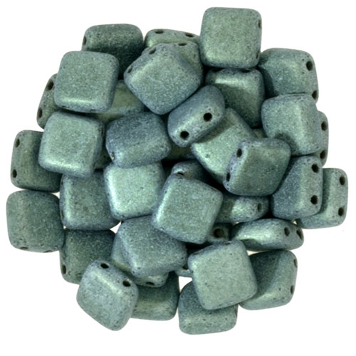 CMT-23980-79051 CzechMates Tile Bead Metallic Suede Light Green 22 st.-0 CMT-23980-79051 CzechMates Tile Bead Metallic Suede Light Green 22 st.-0