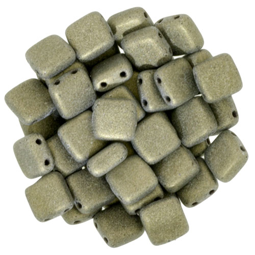 CMT-23980-79080 CzechMates Tile Bead Metallic Suede Gold 25 st.-0 CMT-23980-79080 CzechMates Tile Bead Metallic Suede Gold 25 st.-0