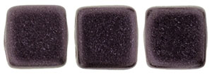 CMT-23980-79083 CzechMates Tile Bead Metallic Suede Dark Plum 22 st.-10451