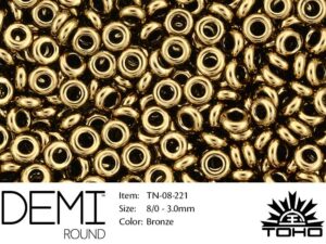 TN-08-0221 Demi Round TOHO: Bronze-0