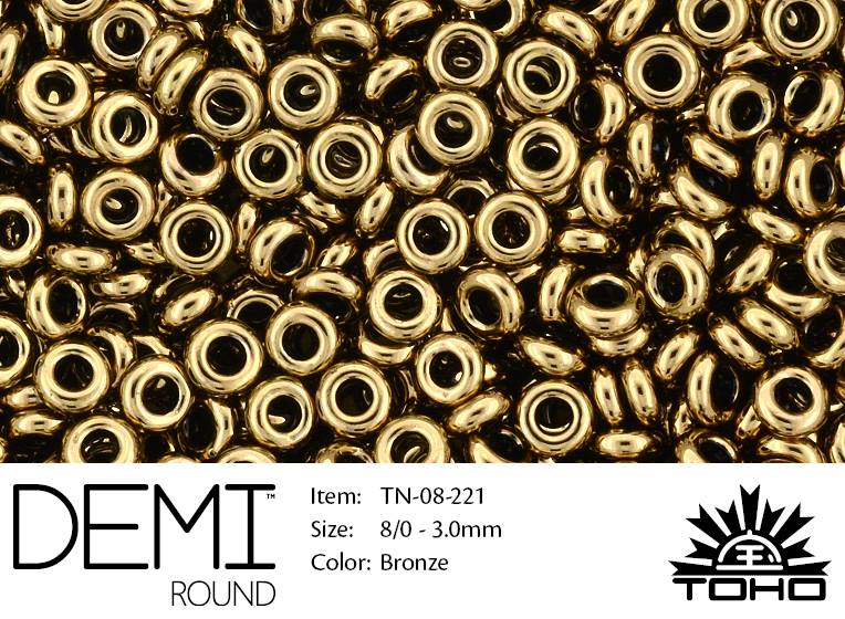 TN-08-0221 Demi Round TOHO: Bronze-0