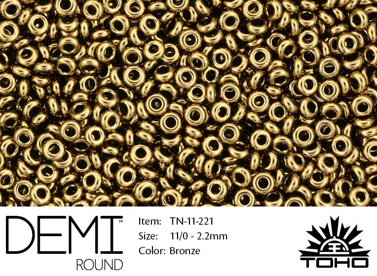 TN-11-0221 Demi Round TOHO Bronze-0 TN-11-0221 Demi Round TOHO Bronze-0