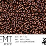 TN-11-0222 Demi Round TOHO Bronze dark Bronze-0