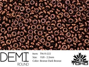 TN-11-0222 Demi Round TOHO Bronze dark Bronze-0