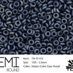 TN-11-0612 Demi Round TOHO  Matte-Color Gun Metal-0