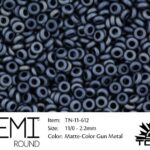 TN-11-0612 Demi Round TOHO Matte-Color Gun Metal-0