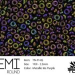 TN-11-0085 Demi Round TOHO Metallic Iris Purple-0