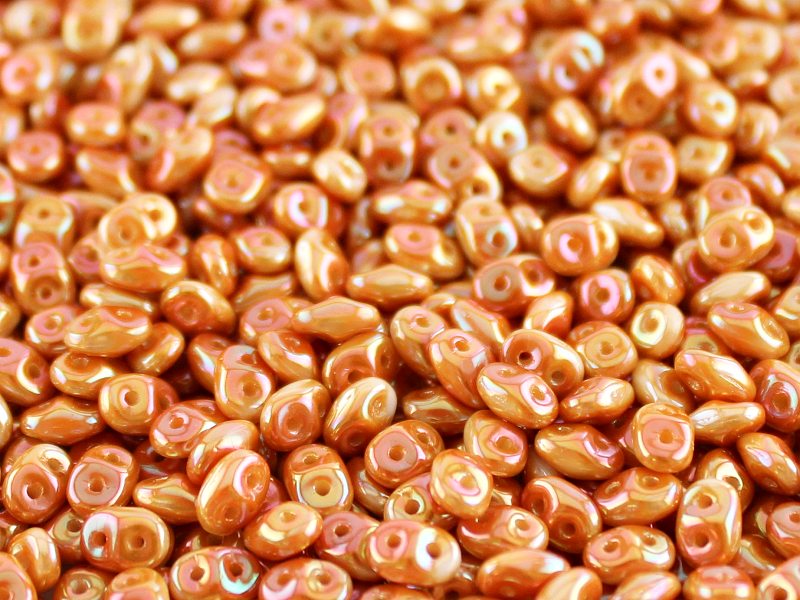 SD-03000-29123 Superduo Opaque White - Full Apricot. 10 gram-0 SD-03000-29123 Superduo Opaque White - Full Apricot. 10 gram-0