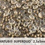 SD-40020-85106 Superduo Black Diamond – Bronze Ice Lined 10 gram-0