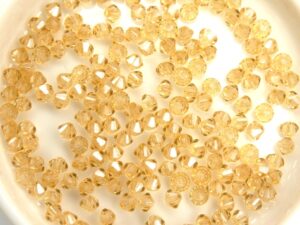 03-MC-00010-14413 Bicone, Crystal Champagne Luster, 3 mm. 50 Pc.-10896