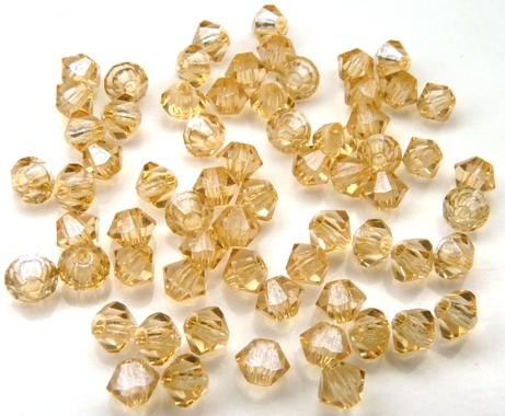 03-MC-00010-14413 Bicone, Crystal Champagne Luster, 3 mm. 50 Pc.-10895
