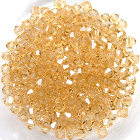 03-MC-00010-14413 Bicone, Crystal Champagne Luster, 3 mm. 50 Pc.-0