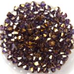 03-MC-00010-14415 Bicone, Crystal Bronze Luster, 3 mm. 50 Pc.-0
