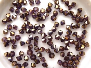 03-MC-00010-14415 Bicone, Crystal Bronze Luster, 3 mm. 50 Pc.-10903