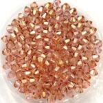 03-MC-00010-14495 Bicone, Crystal Red Luster, 3 mm. 50 Pc.-0