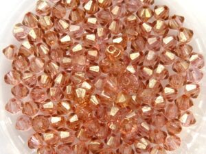 03-MC-00010-14495 Bicone, Crystal Red Luster, 3 mm. 50 Pc.-0