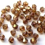 03-MC-00010-15695 Bicone, Crystal Senegal Luster, 3 mm. 50 Pc.-0