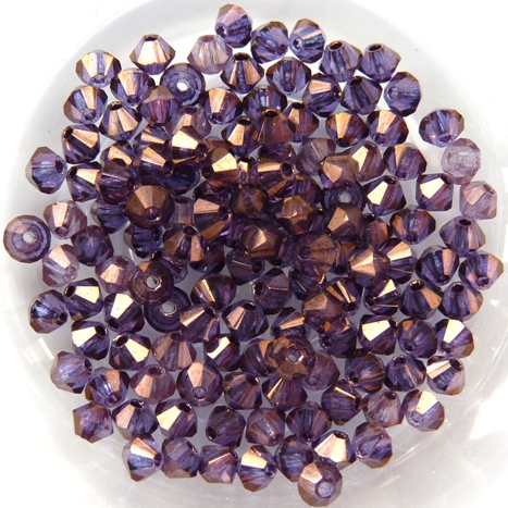 03-MC-00010-15726 Bicone, Crystal Vega Luster, 3 mm. 50 Pc.-0 03-MC-00010-15726 Bicone, Crystal Vega Luster, 3 mm. 50 Pc.-0