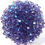 03-MC-20410-28701 Bicones Tanzanite AB 50 Stuks-0