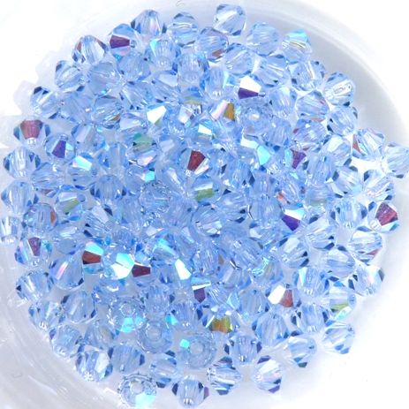 03-MC-30020-28701 Bicones Light Sapphire AB 50 Stuks-0 03-MC-30020-28701 Bicones Light Sapphire AB 50 Stuks-0