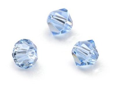 04-MC-30020 Bicone Light Sapphire 50 Pc.-10596