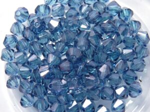 04-MC-00010-14464 Bicones Crystal Blue Luster 4 mm. 50 Pc.-0