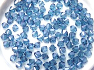 04-MC-00010-14464 Bicones Crystal Blue Luster 4 mm. 50 Pc.-10729