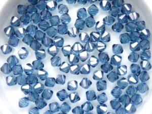 04-MC-00010-14464 Bicones Crystal Blue Luster 4 mm. 50 Pc.-10730